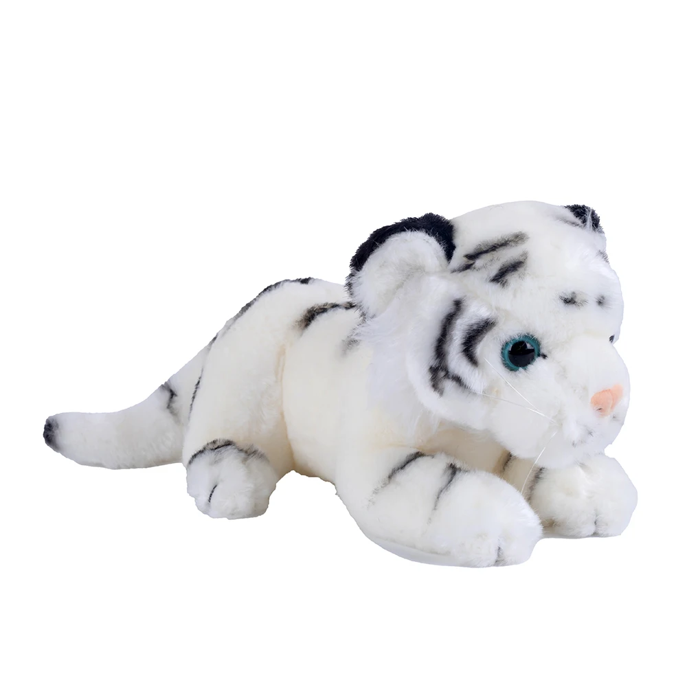 23cm 1pcs Cute Stuffed Animal Baby Tiger White Siberian Tiger Plush Toy Soft Room Decor Gift for Girl Boy Plushies Doll