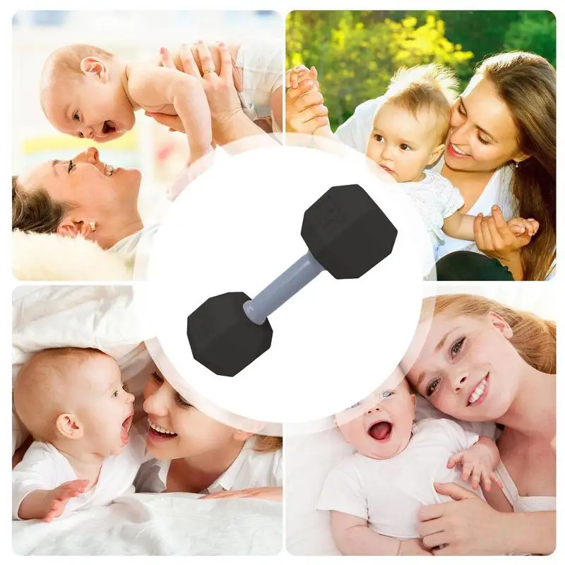 Workout Toys For Kids 2pcs Dumbbell Weight Rattle For Workout & Exercise Engaging Rattle Teething Toy Lightweight Sensory Play G