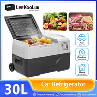30L/40L/50L Car Refrigerator Mini Fridge Freezer Portable Compressor Cooler 12/24V DC 110-240V Ice Box for Camping
