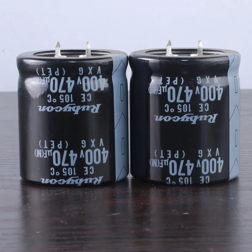 

2pcs RUBYCON VXG 470mfd 400v 470uf 30x50mm electrolytic Capacitor 105℃