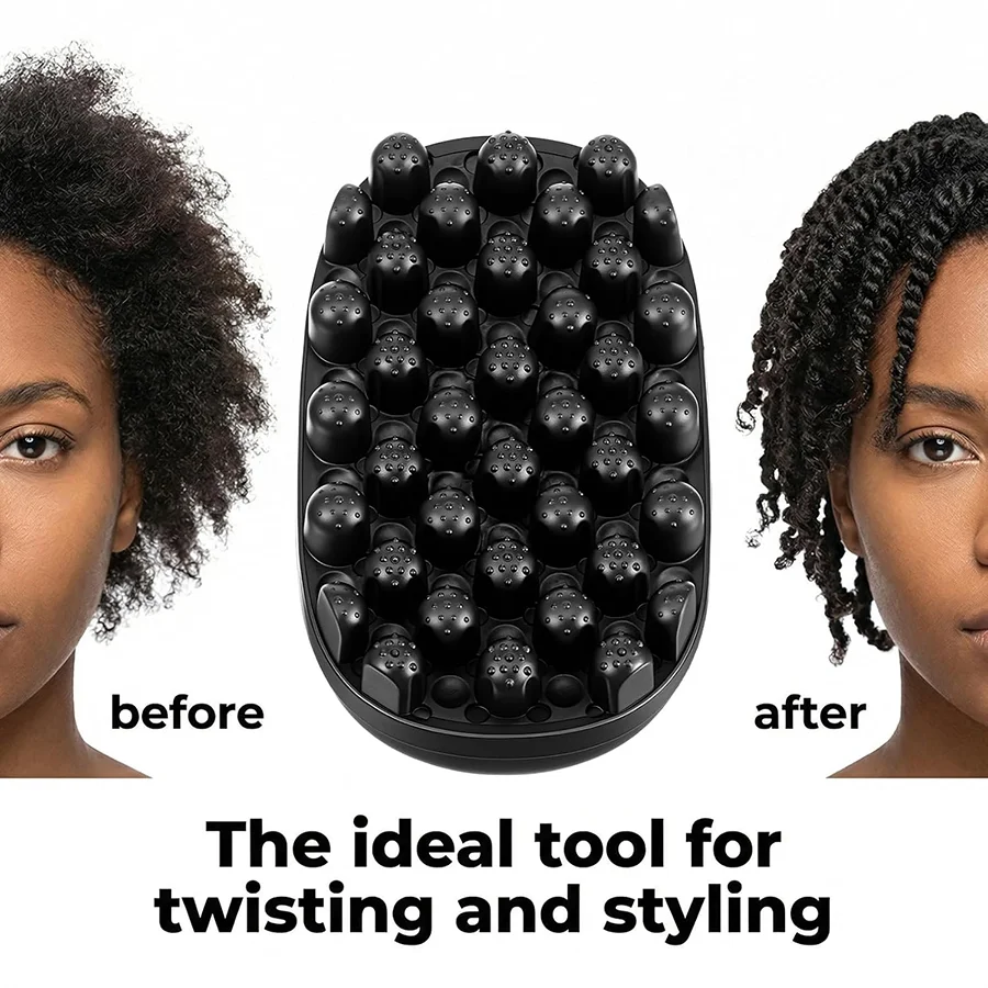 컬링 헤어 브러쉬, 트위스트 스타일러 헤어 스폰지 브러 - Twist Sponge Coil 리뷰 및 가격