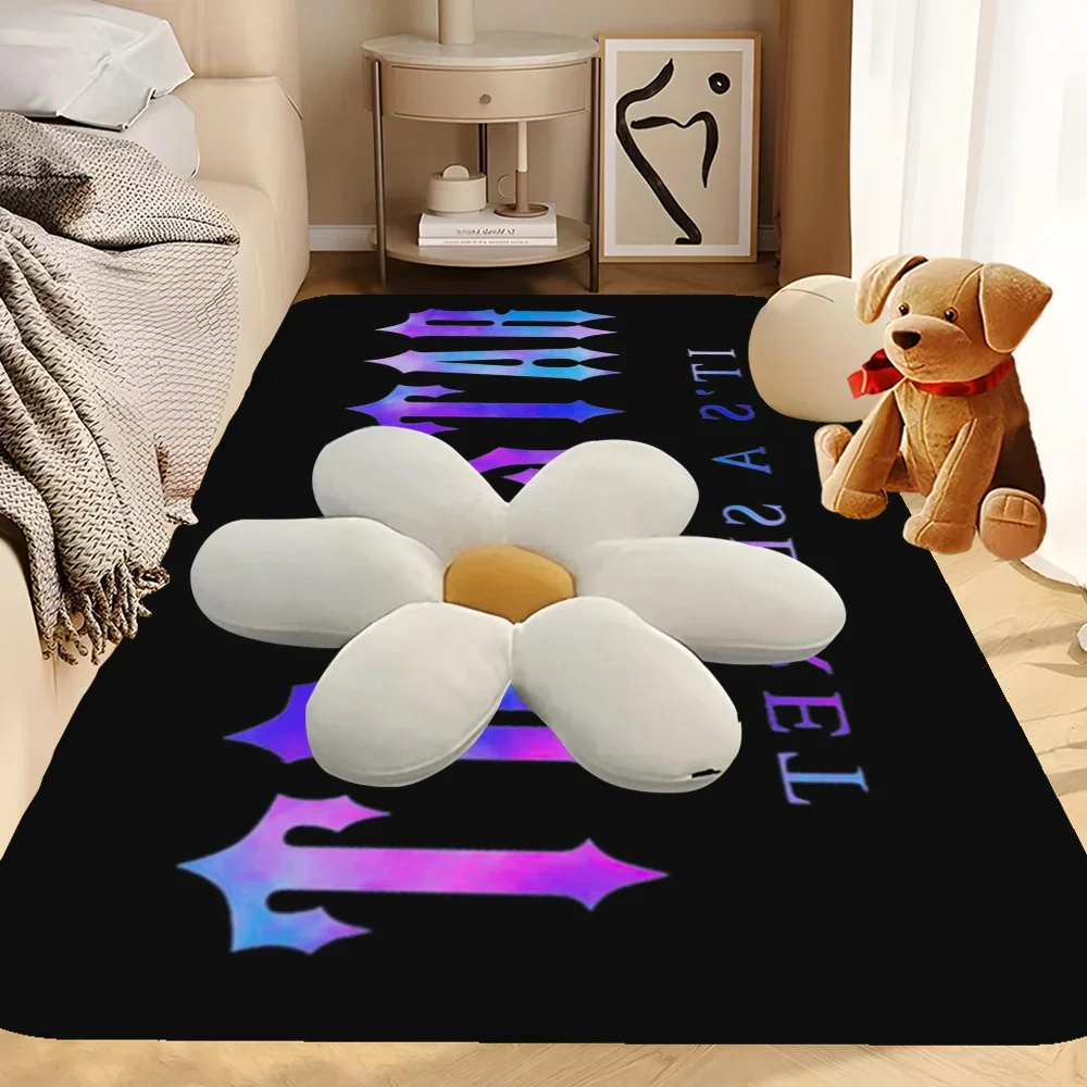 Fashion Trapstar Logo Bathroom Mat Non-Slip Laundry Room Mat Laundry Decor Balcony Child Living Room Toilet Rug