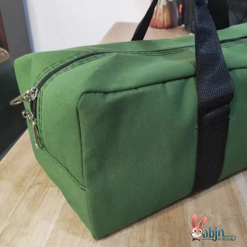 Outdoor Camping Long Canvas Storage Bag Rectangular Chair Fishing Rod Table Chair Tent Canopy Storage Pouch for Family Storage