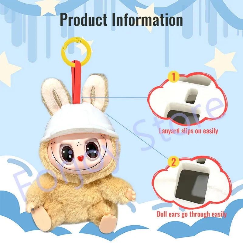 Cappelli Per V1 V2 V3 17 centimetri Labubu Bambola Cappello Protettivo Berretto di Sicurezza Cappello Da Costruzione Colorato Carino Realistico Accessori Per Bambole Giocattolo Regali