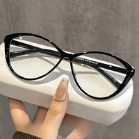 Ultralight Anti-blue Light Near Sight Glasses Cat Eye Photochromic Myopia Glasses Retro Frame Color Changing Short Sight Eyewear