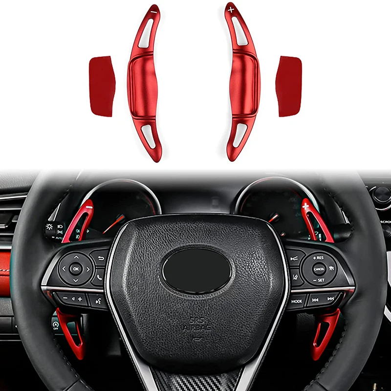 Car Steering Wheel Paddle Shifter Extension Cover Shift Trims for Toyota Corolla Camry RAV4 Avalon 2019 2020 2021 2022