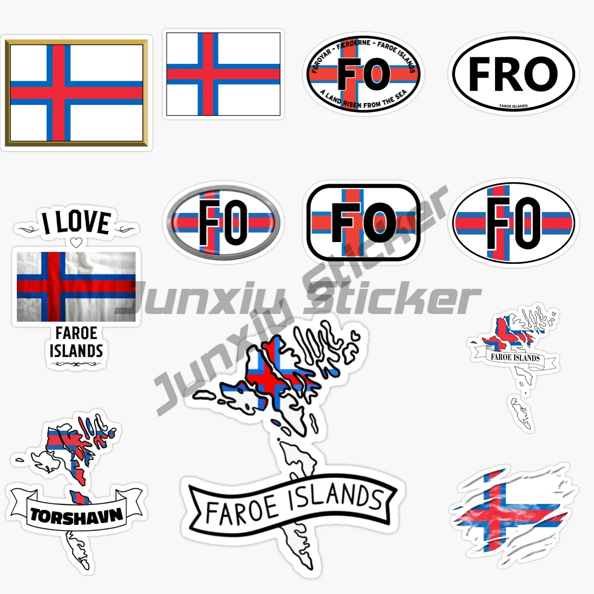 

FAROE ISLANDS Flag National Car Sticker Motorcycle Bicycle, Skateboard Kayak Surfboard Waterproof Vinyl Self-adhesive Decoration