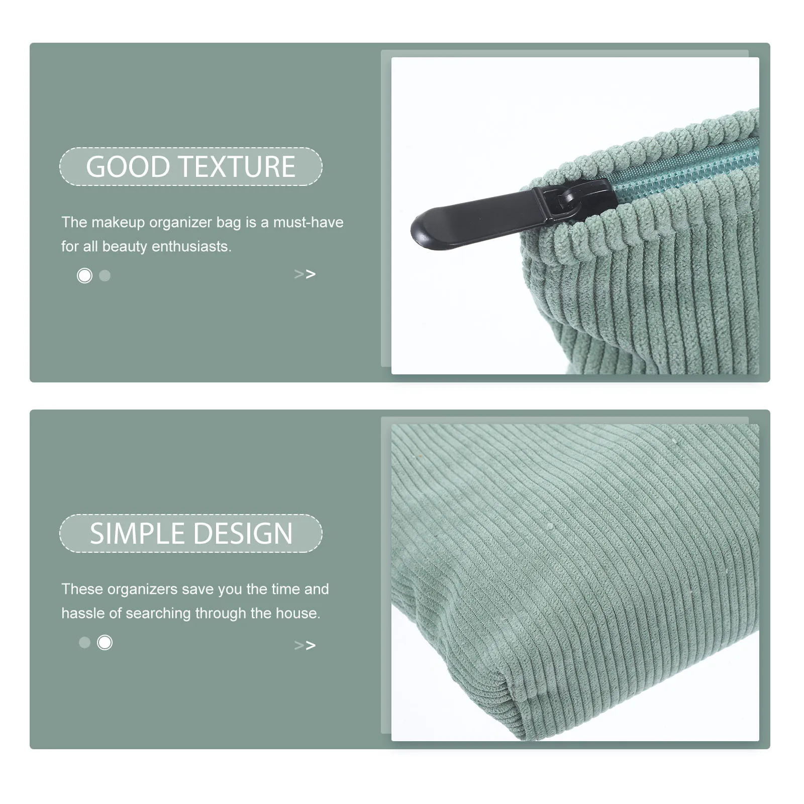 

Makeup Storage Bag Large Capacity Vintage Style Travel Bag For Women Organizer Animal Print Zippered Pouch