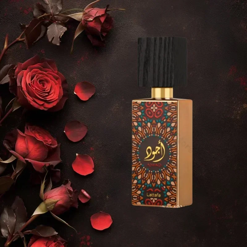 60ml Original Arabian Perfume Long Lasting Pheromone Men's Body Spray Pre-Tone Flower Fragrance Medium Tone Jasmine Rose Vanilla