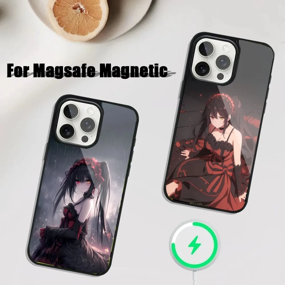 

Date a live Tokisaki Kurumi Phone Case For iPhone 16,15,14,13,12,11,Plus,Pro,Max Mini Magsafe Magnetic Wireless Charging