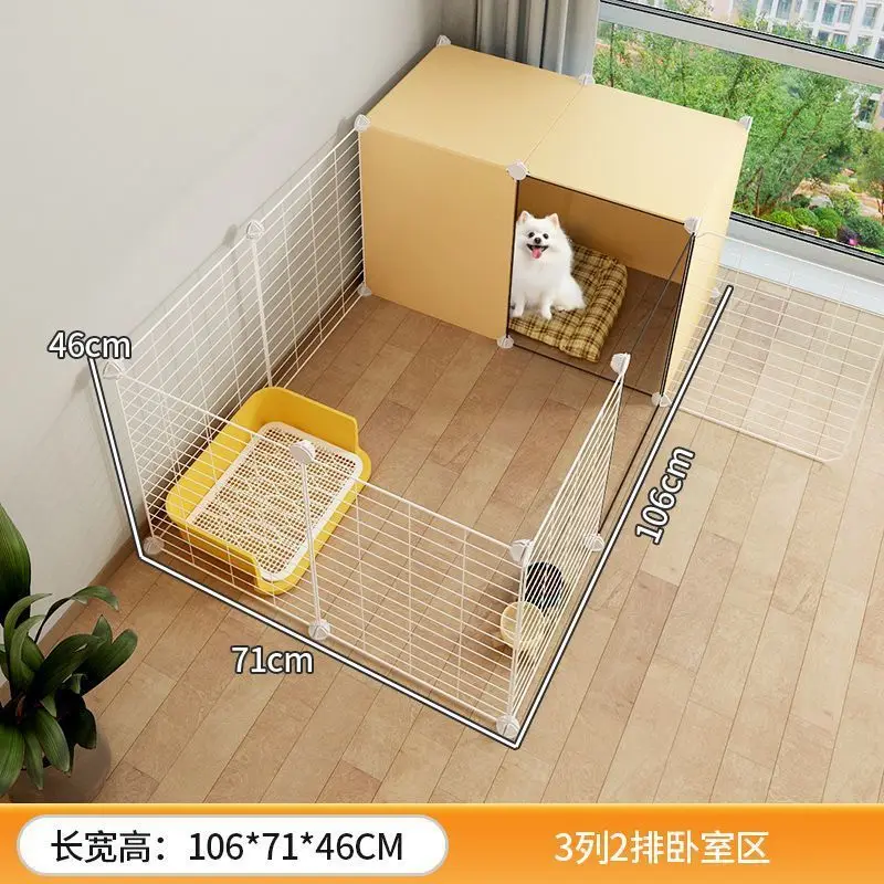 

Dog Fence Pet Household Small Dog Teddy Indoor Free Combination Isolation Door Fence Dog Fence Dog Cage