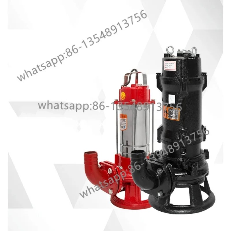 

1500 Вт насос для резки сточных вод 220 В домашний 380 В небольшой погружной насос для грязи септик резервуар одна машина для двух целей съемный