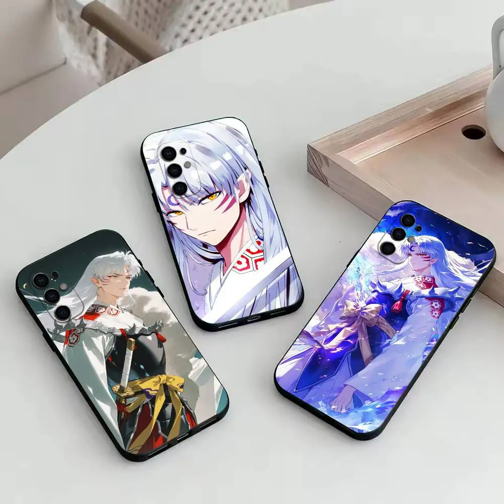 S-Sesshomaru Inuyasha Anime  Phone Case For Samsung S25,S24,S21,S22,S23,S30,Ultra,S20,Plus,Fe,Lite,Note,10,Black Cover