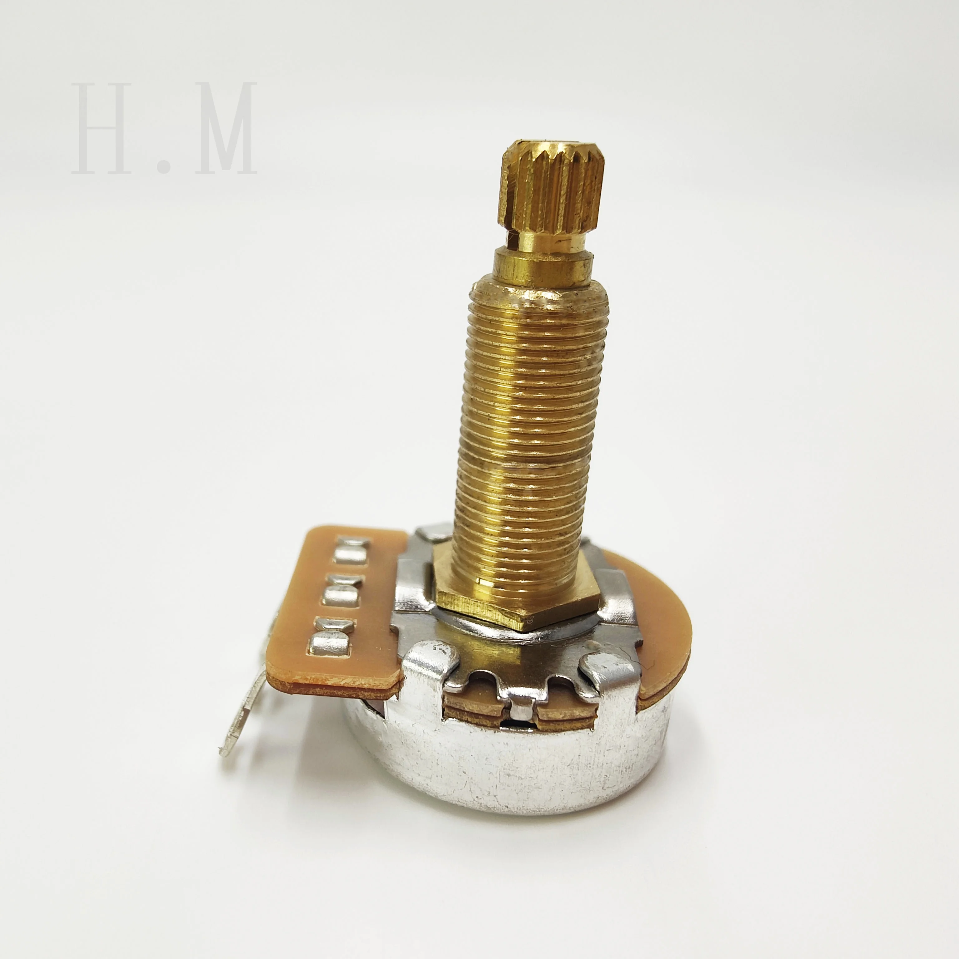 All-Copper Through-Spindle Potentiometer Volume Tone Electronic 28mm A250k 500k / B250k 500k Guitar Accessories Electronic Knob