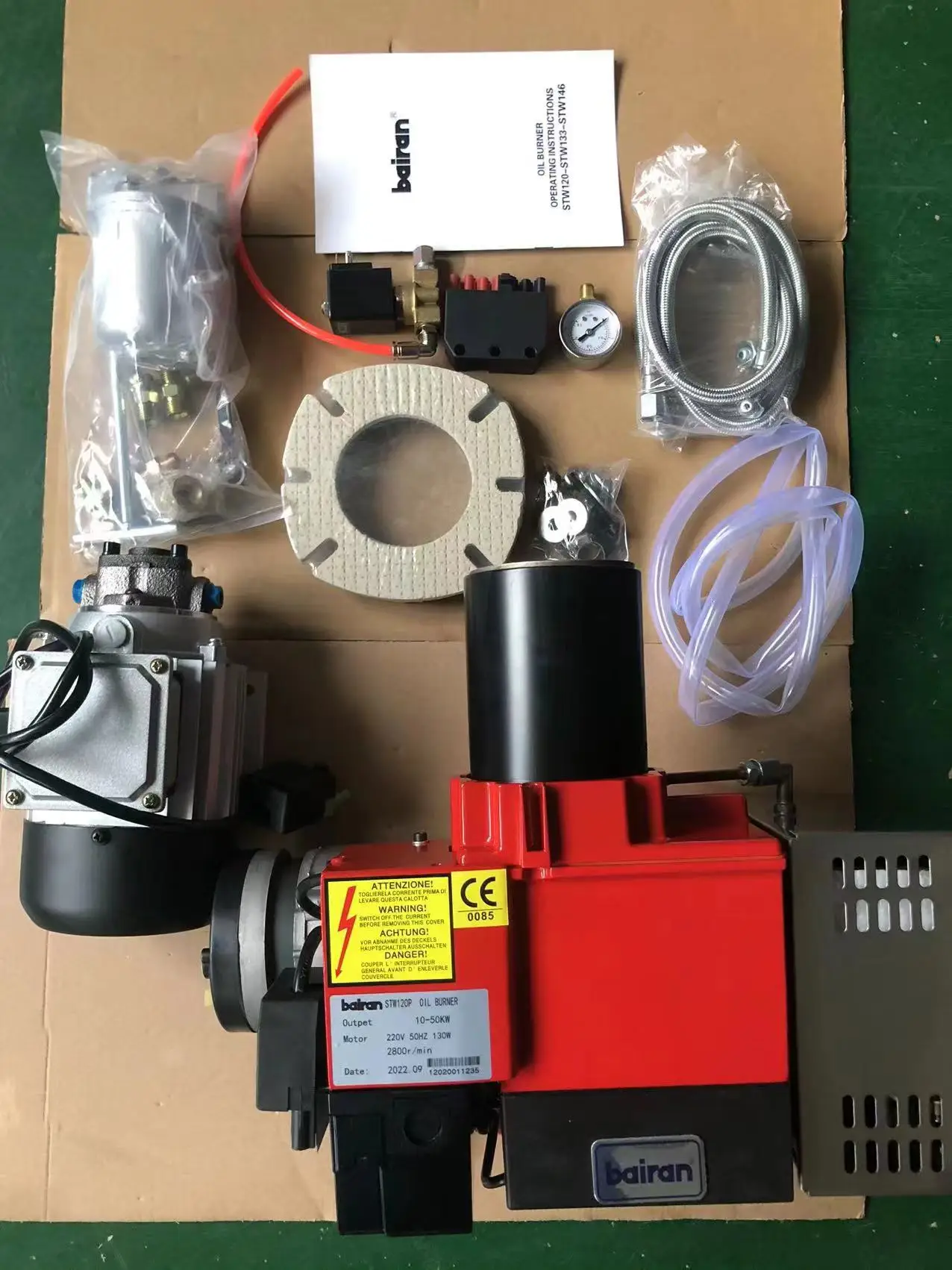 

BAIRAN STW120-P Output 10-50KW Waste Oil burner Have air Pump