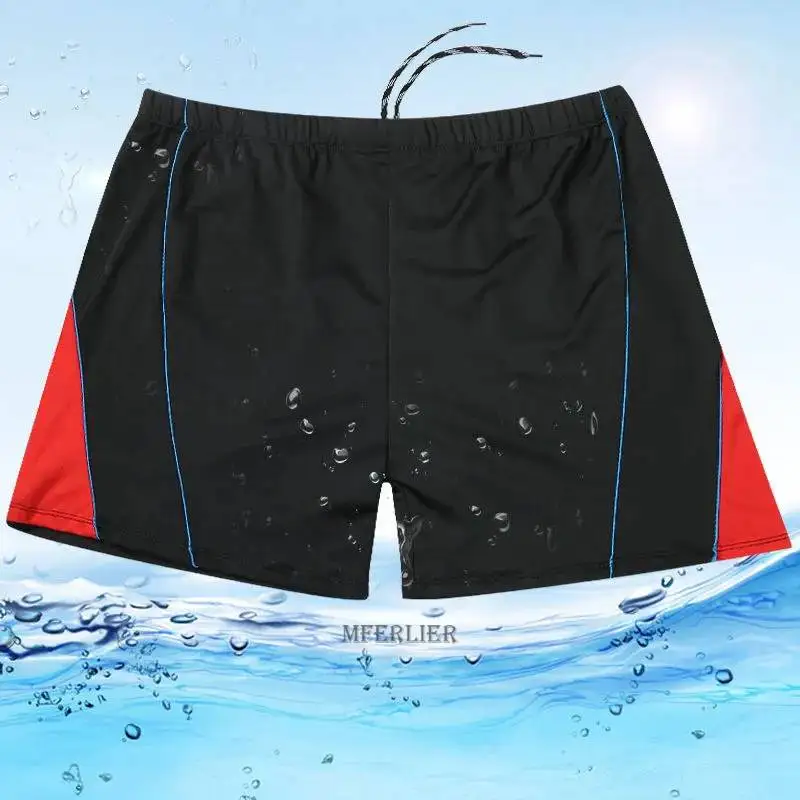 Verão praia shorts retalhos plus size 6xl solto shorts de secagem rápida boxer calções de natação