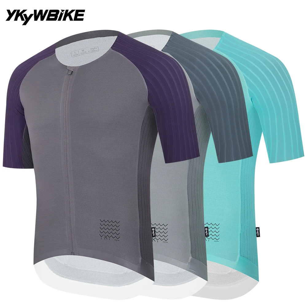 AliExpress YKYWBIKE YKYW Mens Cycling Jersey Race Short Sleeve Collarless Ultra Light Aerodynamics Jersey Bicycle  Shirt Road Bike MTB Pro Tops