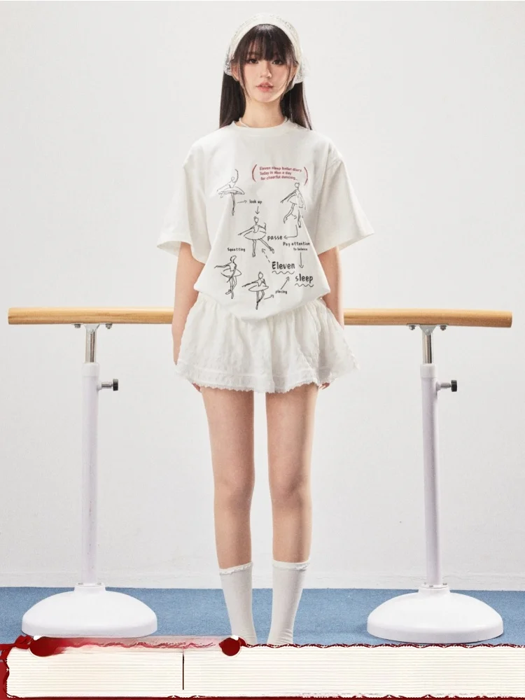 

ELEVEN SP Summer Ballet Sle Plaid Ruffle ort Skirt Women's Sweet School Design Anti-Light ort Skirt Korean Sle Commute