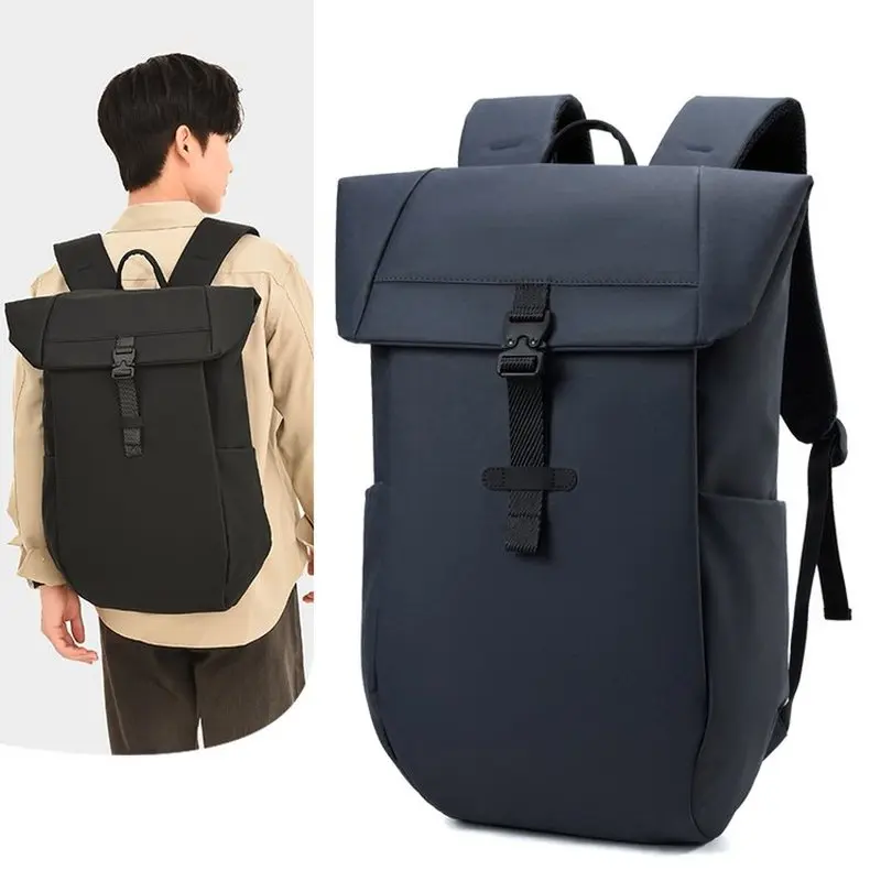 Men Business Backpack Breathable Waterproof Notebook Briefcase Large Capacity Layered Storage Lightweight for Outdoor Activities