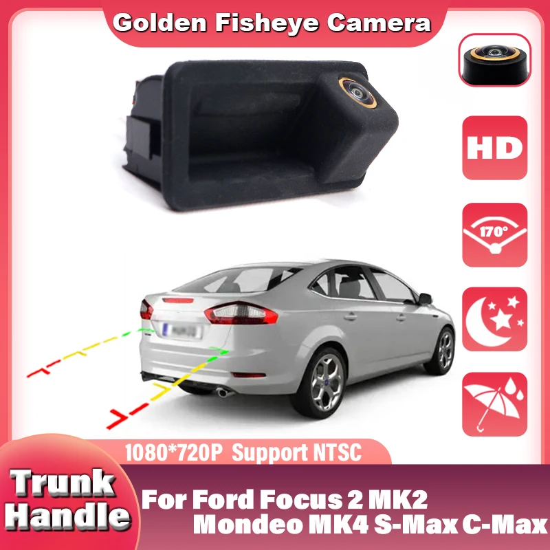 170° Car Rear View Reverse Camera For Land Rover Range Freelander 2 For Ford Focus 2 MK2 Mondeo MK4 S-Max C-Max For Kuga Fiesta
