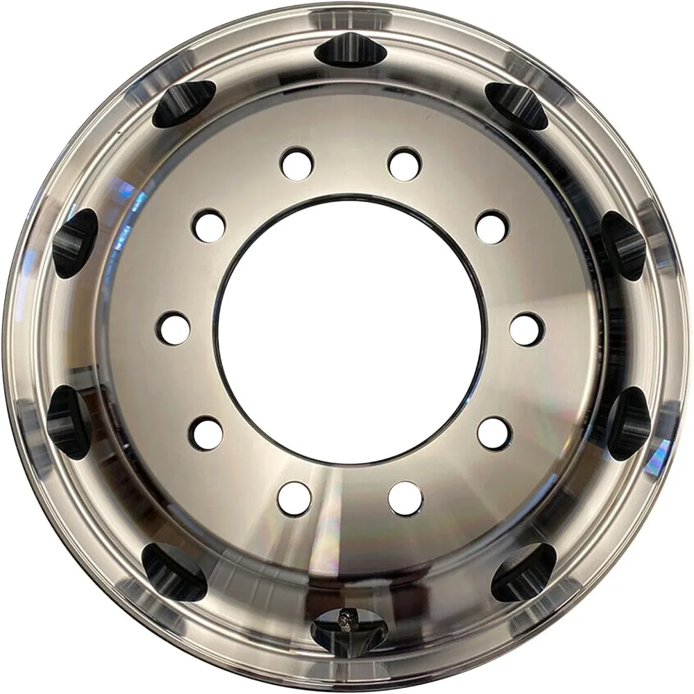 

NEW 22.5 x 8.25 Aluminum HD Truck Trailer Wheel Rims Hub Alcoa Style Dually 10 Lug