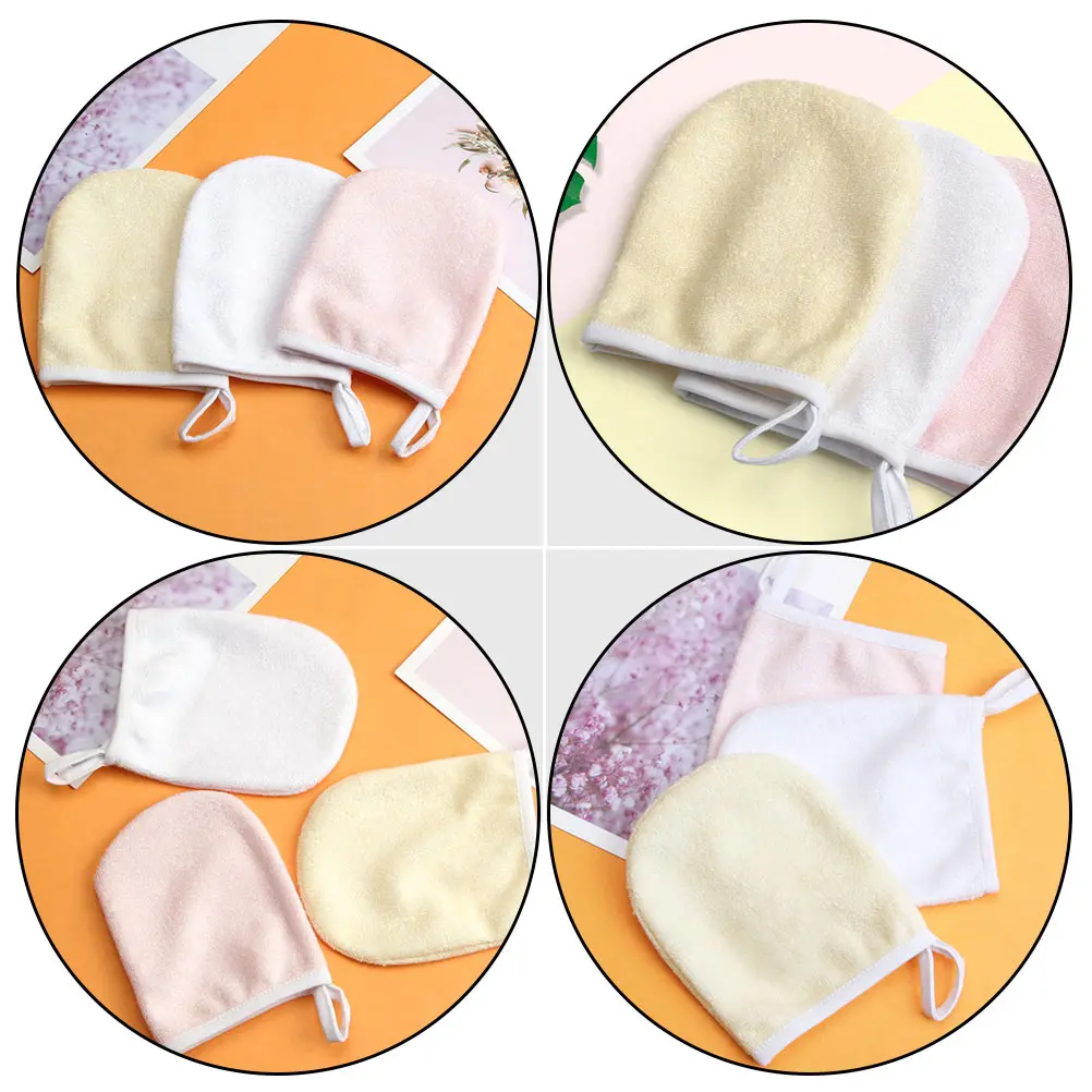 6개입 메이크업 리무벌 패드 재사용 가능한 마이크로파이버 부드러운 얼굴 클렌징 타월렛 피부 관리를 위한 다목적 제품