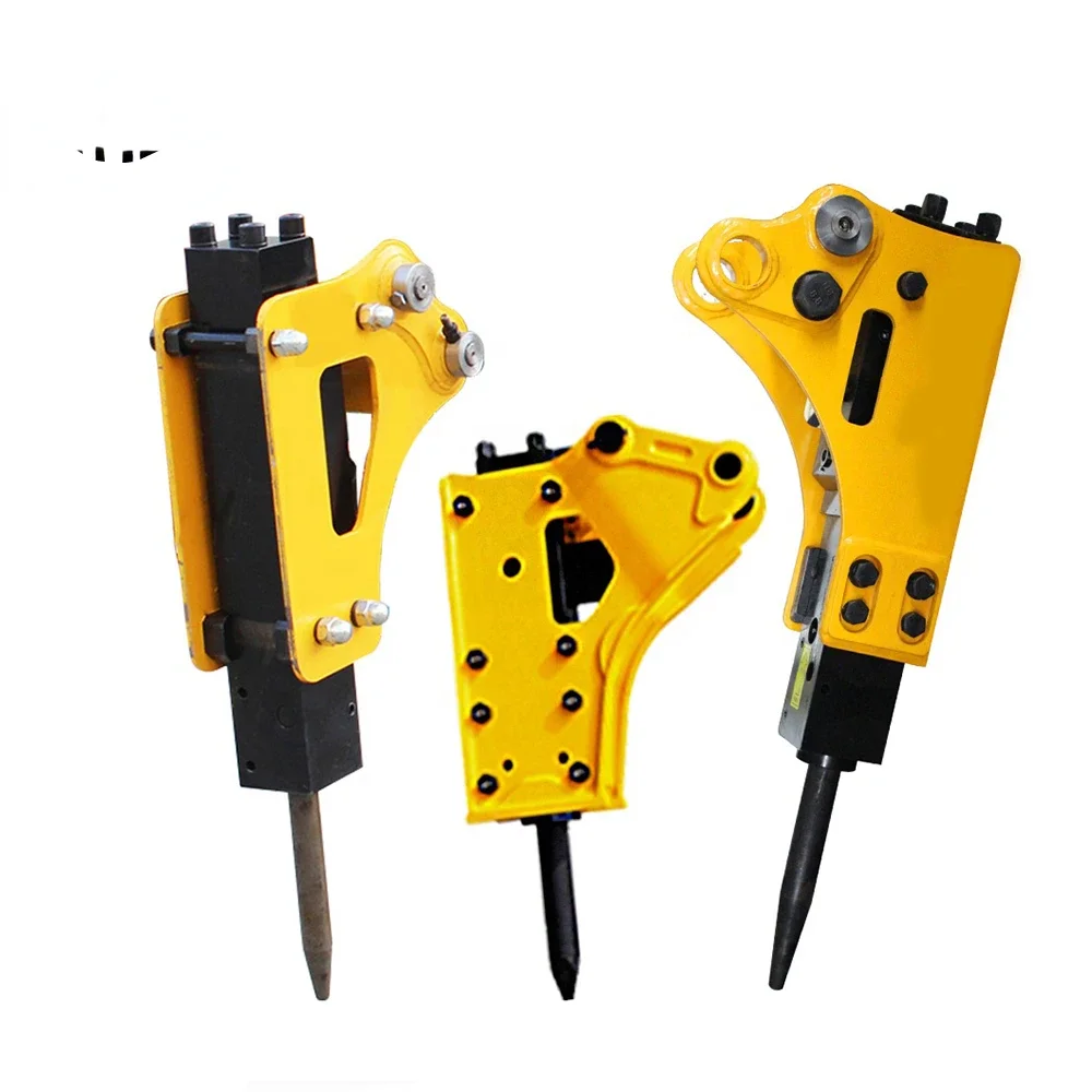 Construction Machinery Attachments Parts Small Mini Excavator Hydraulic Breaker Hammer with mini excavator