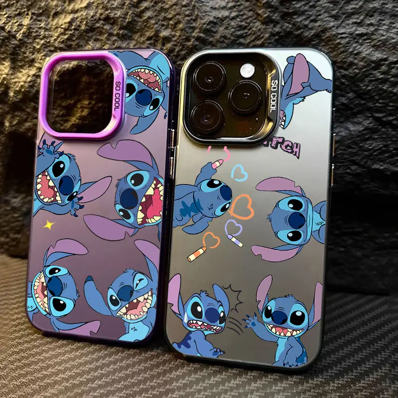 

Cute Baby Stitch Disney Phone Case For iPhone 11 12 13 14 15 16 17 Pro Max 16e 17E 17 Air Plus Mini Shockproof Fundas Back Cover