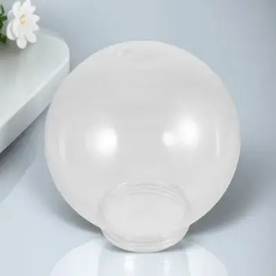

Transparent Acrylic Round Spherical Lampshade 25Cm Ball Globe Replacement 12Cm Fitter Opening Outdoor Wall Light Cover