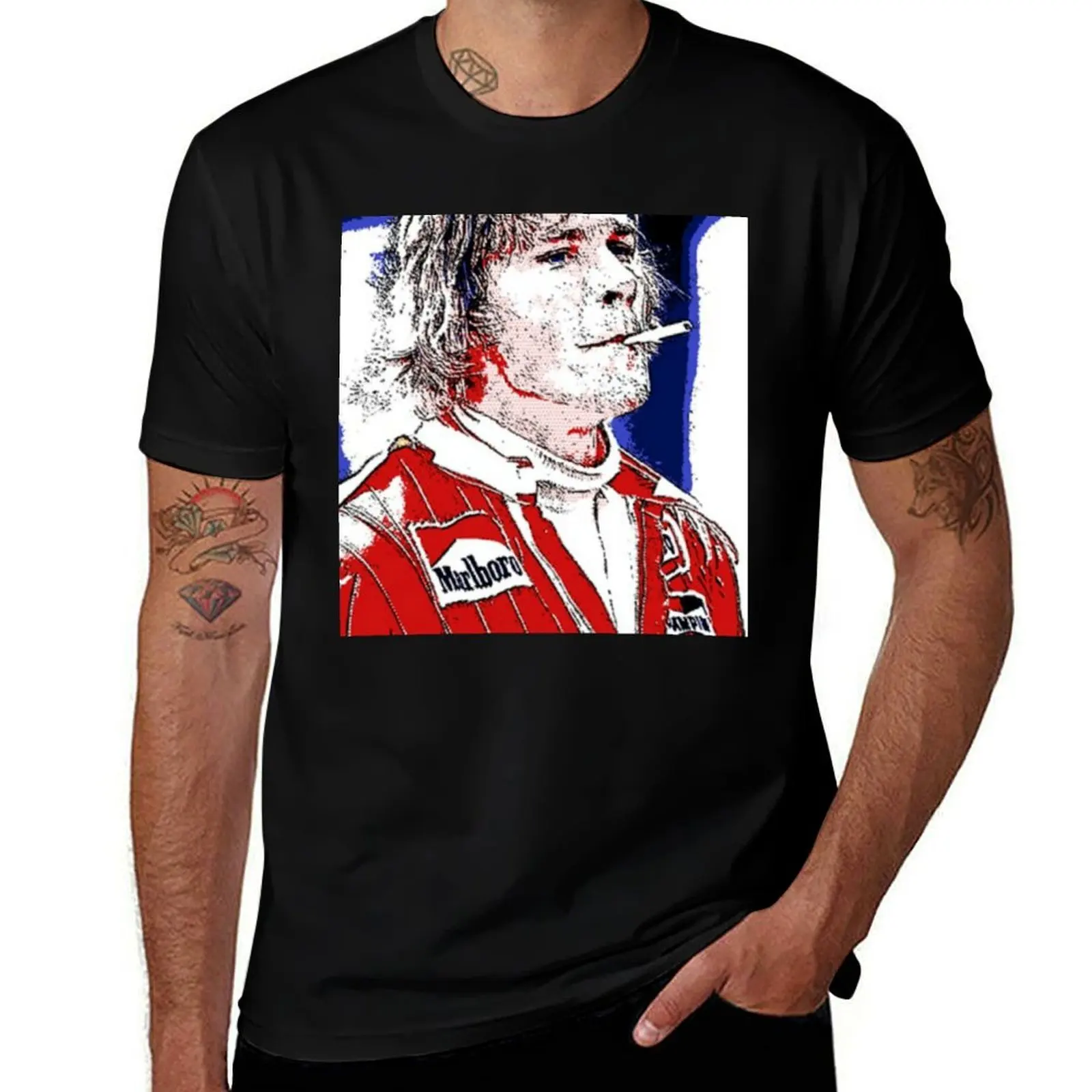 

James Hunt Pop Art F1 T-Shirt for a boy man t shirt anime clothes cotton t shirt men