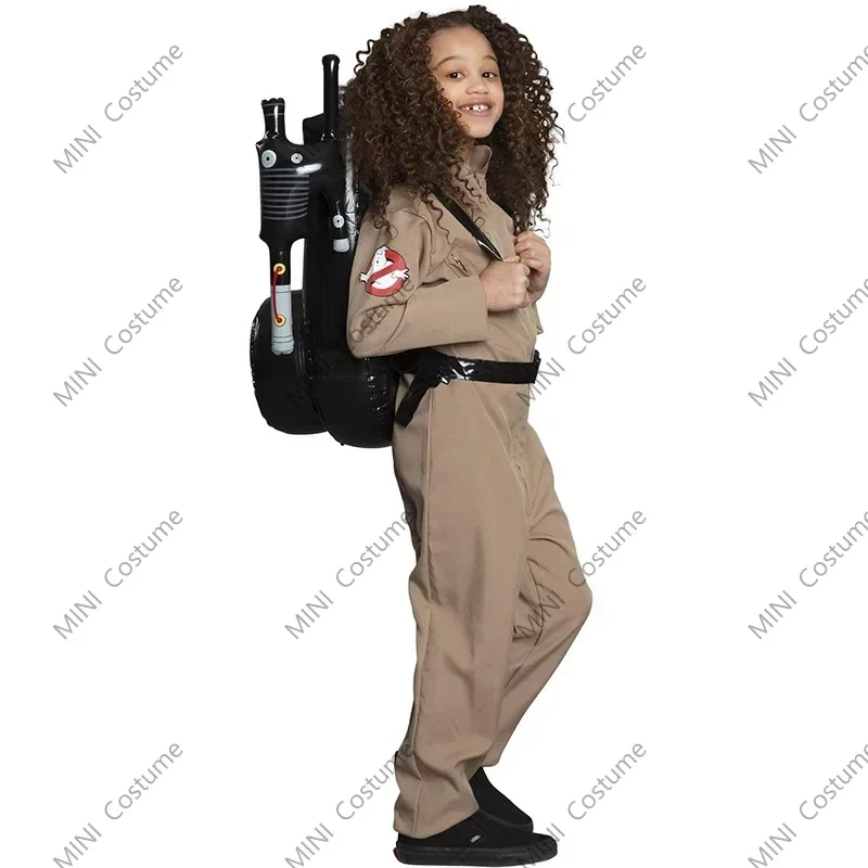 Disfraz de Cosplay de padre Ghostbusters para niños y adultos con paquete de protones, ropa de fiesta temática de carnaval, colección de seguidores ﻿ Regalos de Halloween