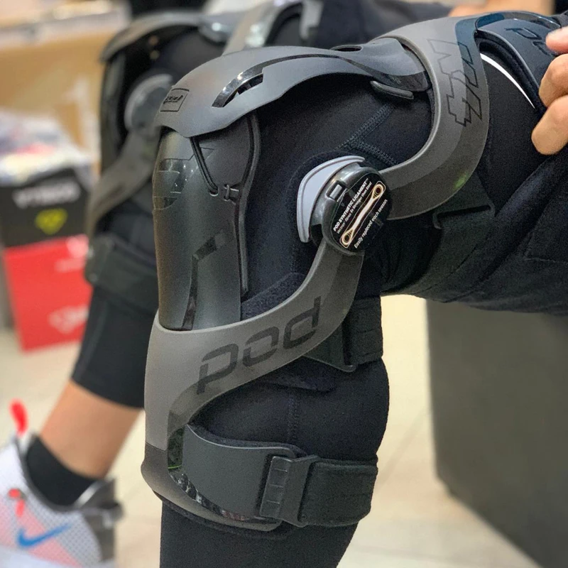 Protecteur de moto genou POD K4 2.0 genouillère Mx bretelles de protection noir adulte