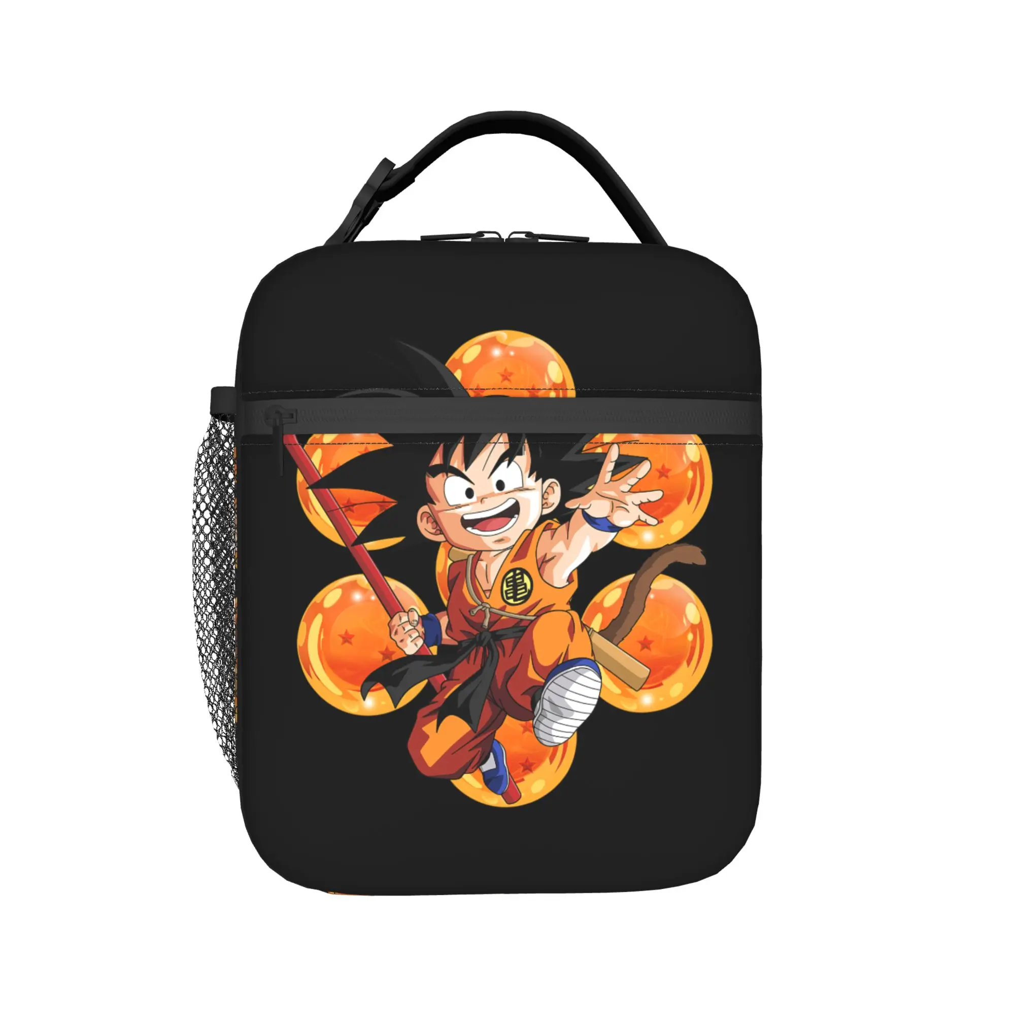 D-Dragon Ball Thermal Insulated Lunch Bags for Office Japanese Anime Portable Food Bag Container Thermal Cooler Lunch Boxes