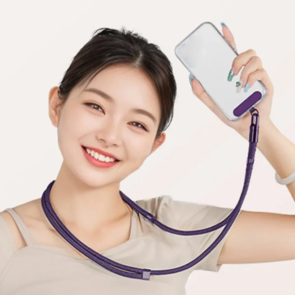 

Phone Charm Adjustment Crossbody Phone Strap Detachable Anti Lost Mobile Phone Lanyard Long Cute Phone Neck Straps Lanyard Patch