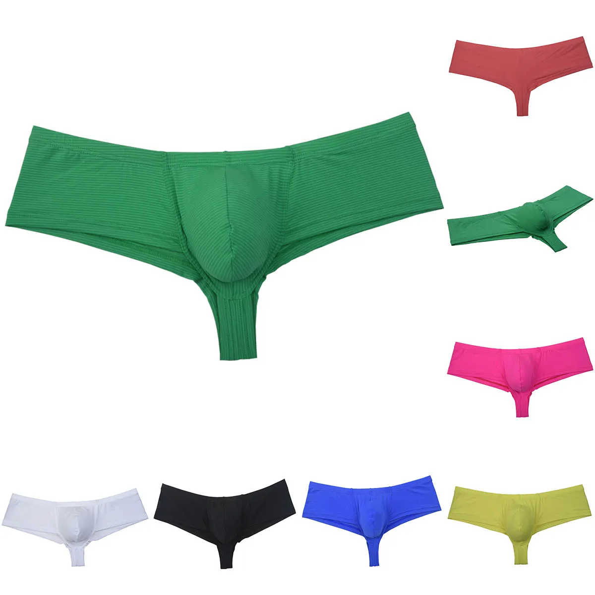 

Men's Breathable refreshing Style Pouch Boxers Underwear Shorts Transparent See Through Sexy Male Underwear Men Underpants