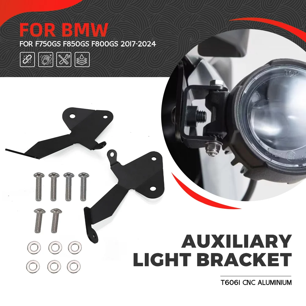 

For BMW F750GS F850GS F800GS F 850 750GS 2017-2022 2023 2024 Motorcycle Fog Lights Headlight Bracket Lamp Spotlight Holder Clamp