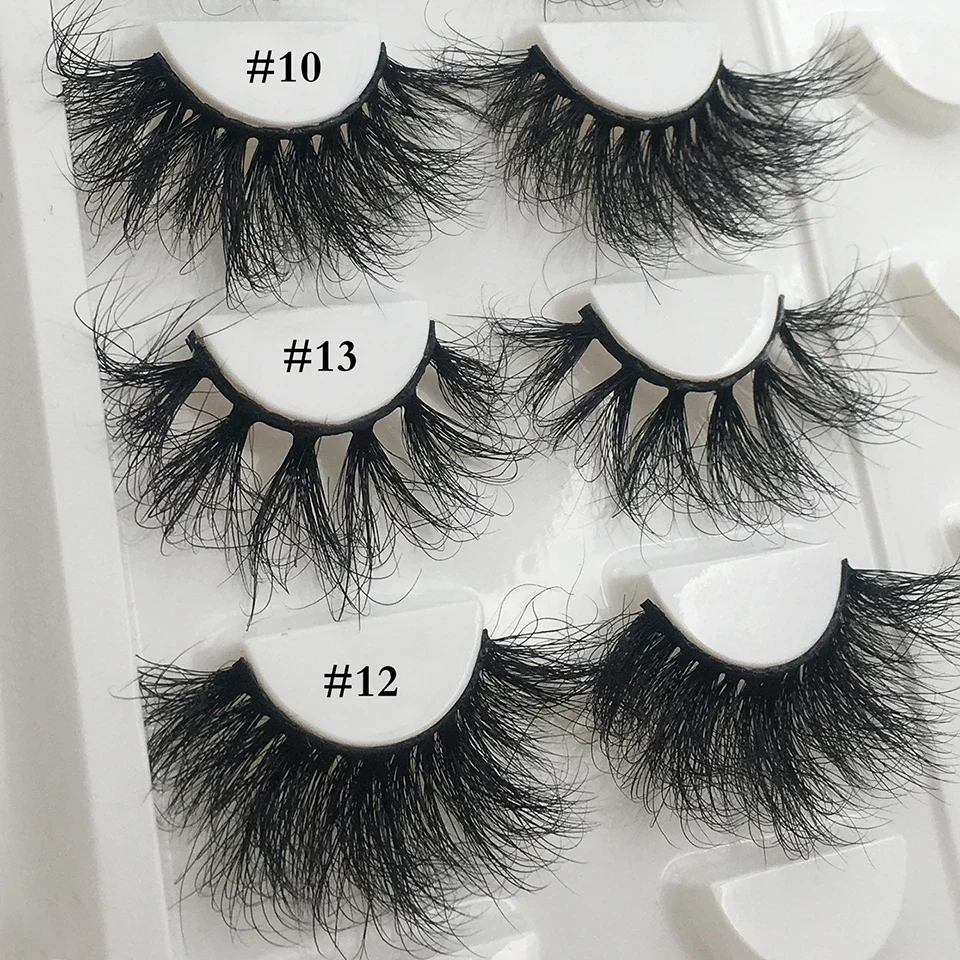 RED SIREN 25mm Mink Eyelashes - Fluffy 3D False Eyelashes - Long Natural Lashes