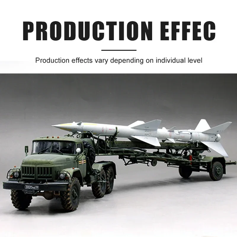 Trumpeter Model plastic assembly scale model kit 01033 Russian ZiL-131V towed PR-11 SA-2 Guideline 1/35 Scale