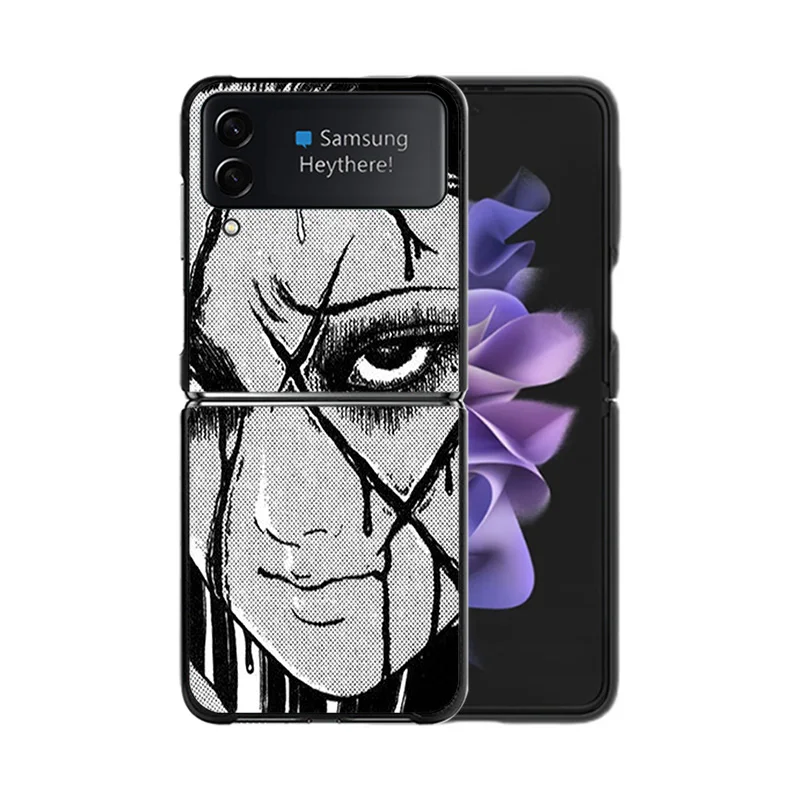 Phone Case for Samsung ZFlip6 5G Flip5 Anime Tomie Tees Comic Junji ito Galaxy Z Flip4 Flip3 Flip 6 5 4 3 Shell Black Case Cover