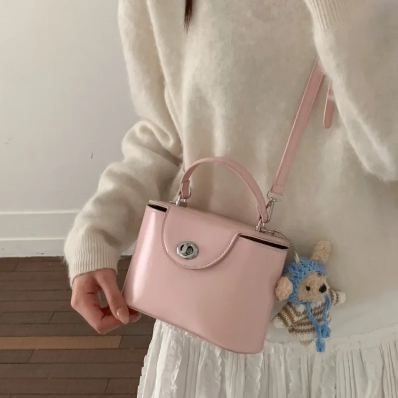 

Women's Everyday Style Multi-color Patent Leather Mini Box Handbag, for Work, Travel, Daily Commute & Casual Street Style