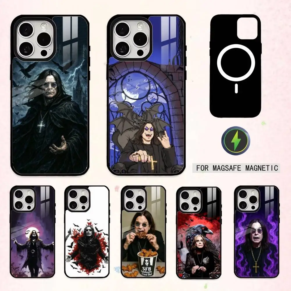 

O-Ozzy S-Sabbath Dark Rock Gear Phone Case For iPhone17,16,15,14,13,12,11 Plus,Pro Max Magnetic For Magsafe Wireless Charging