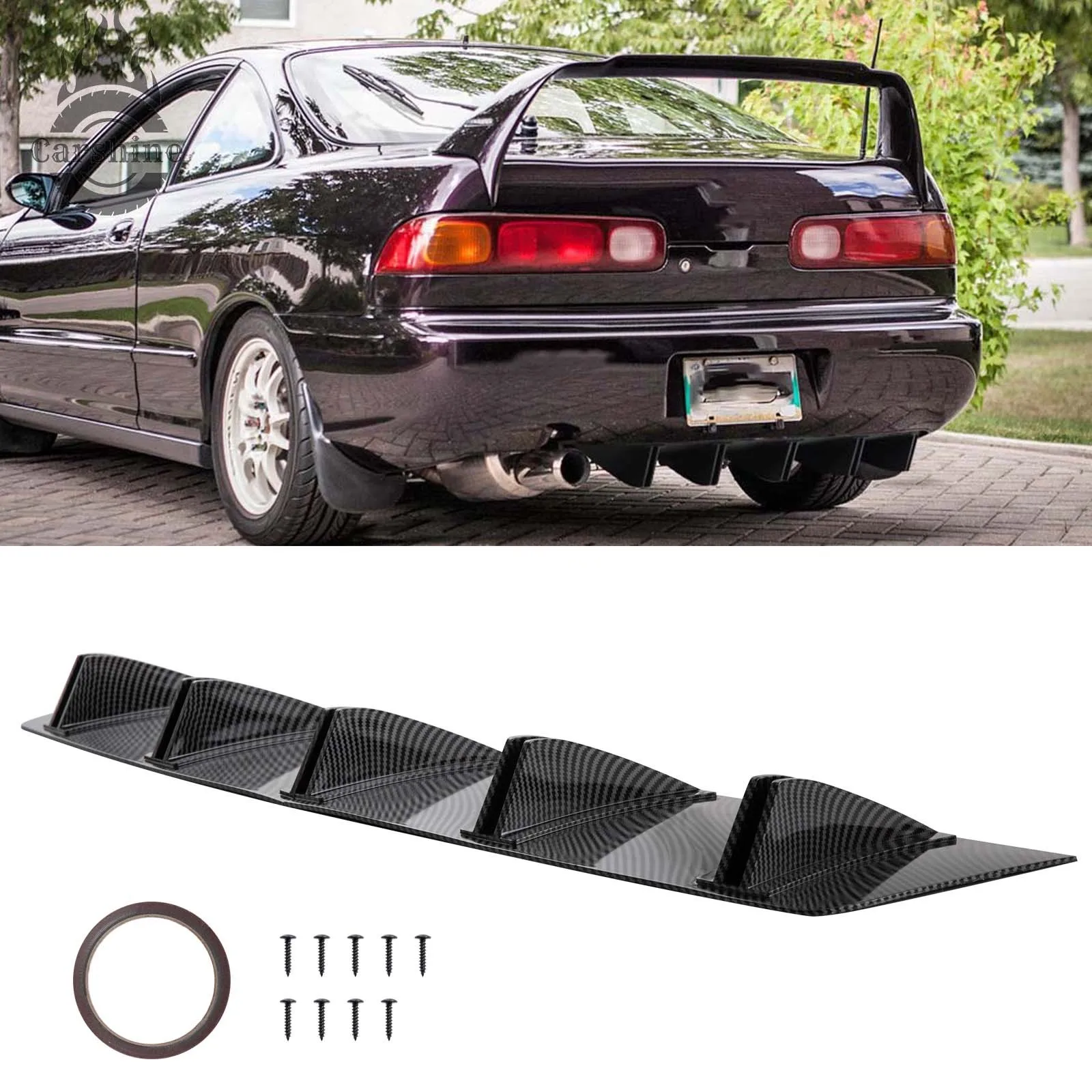 

Диффузор заднего бампера, спойлер, накладки из карбона для Acura Integra 2001