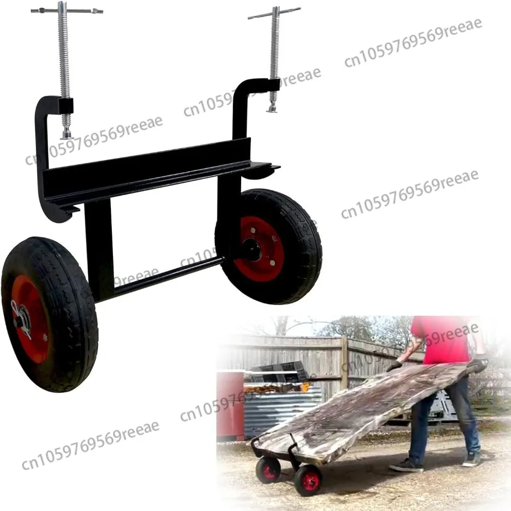 

Cross-border June new DIY tools, open plate rack significant other transport artifact wooden board moving roller