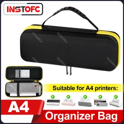 Caja protectora de EVA dura para viaje al aire libre, bolsa de almacenamiento, funda de transporte para impresora portátil A40 M08F A4 sensible al calor, el más nuevo