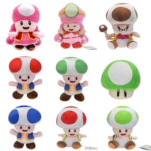 Toadette Mario Bros Pilz Plüschspielzeug Plüschpuppe, Peluches, Kindergeburtstagsgeschenk, gelbe Toadette, Blau, Rot, Grün 8 Hauptverkaufspilze von Mario - №1