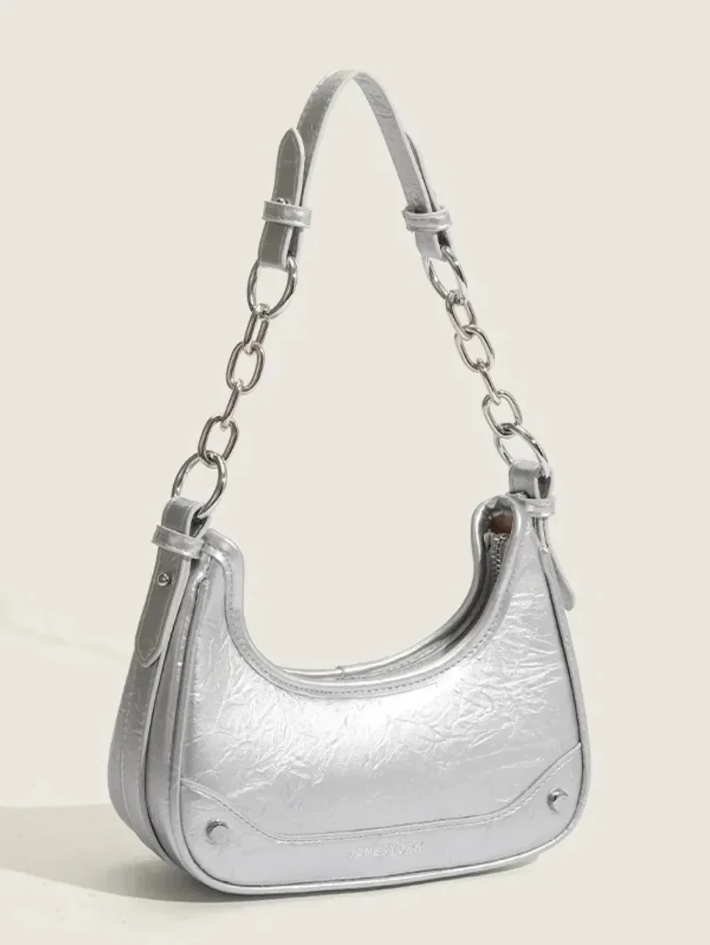 

Niche Design Silver Bag Women's 2025 New High-end Texture Chain Shoulder Messenger Bag
