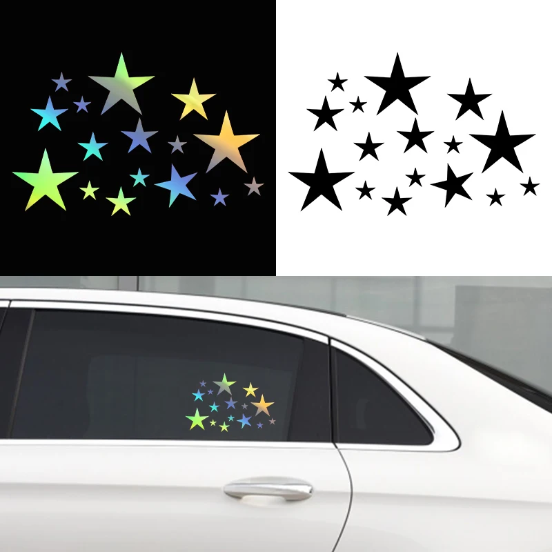 G077 20X13CM Vinyl Decal STARS Car Sticker Waterproof Auto Decors on Car Body Bumper Rear Window