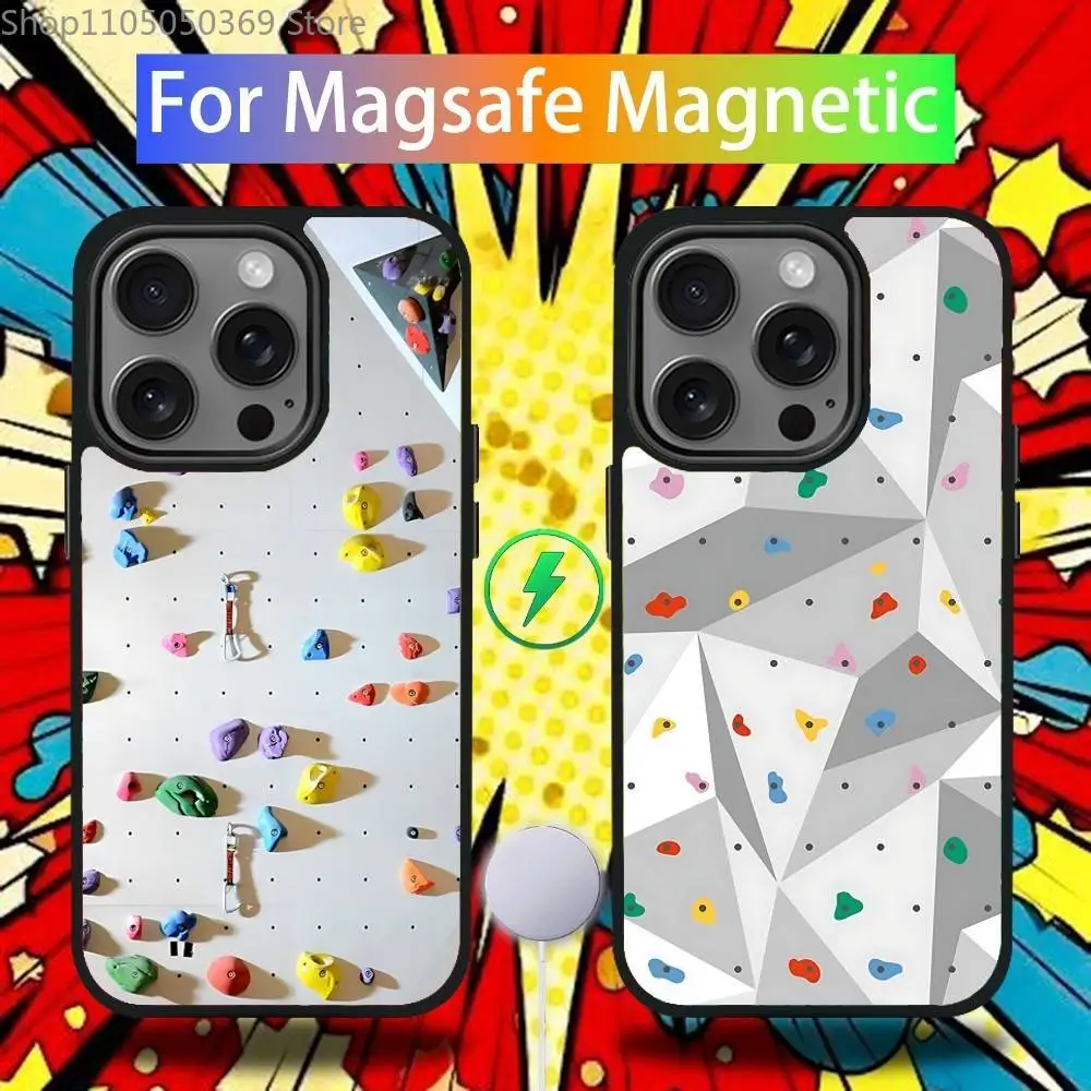 

Чехол для телефона на стене для скалолазания для iPhone 17,16,15,14,13,12,11 Pro,Max,Plus,Mini,Air,E Magnetic Magsafe Cover