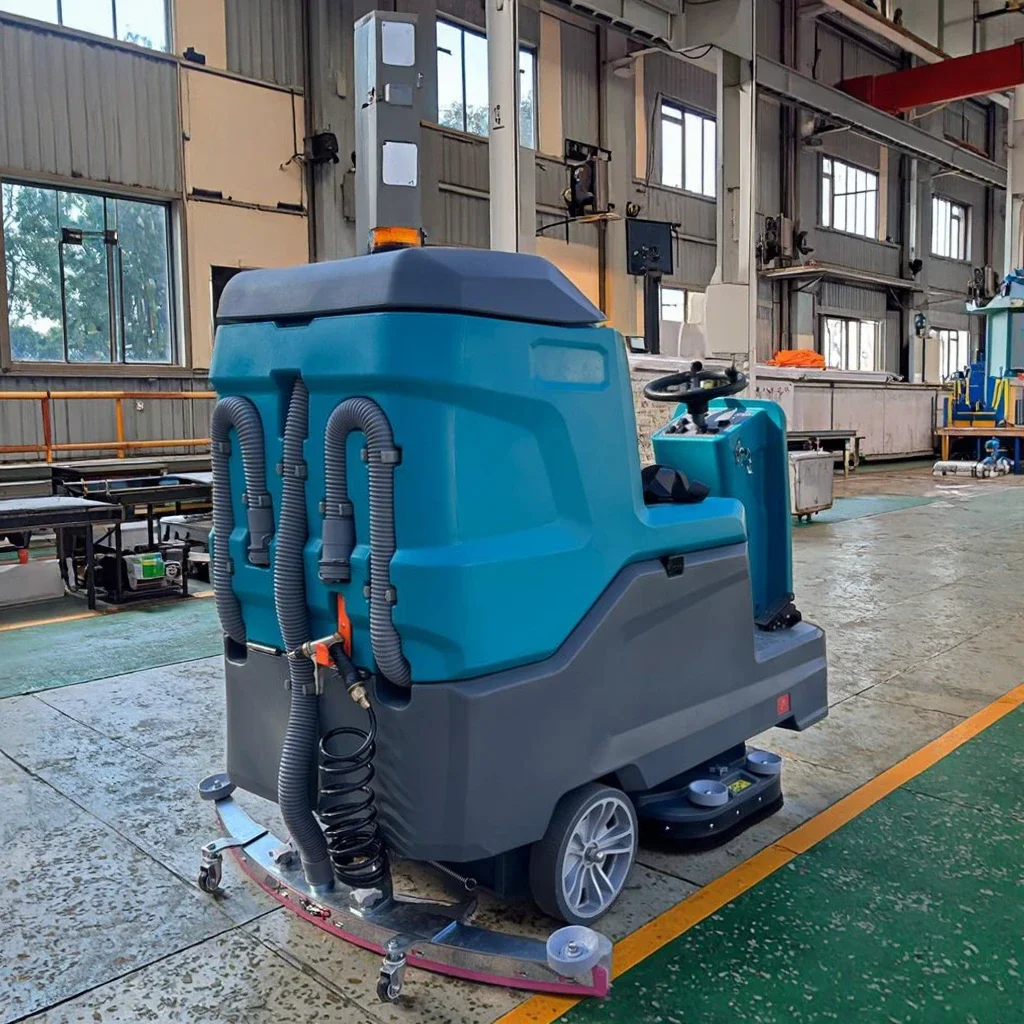 Commercial Automatic Industrial Scrubbing Machine Electric Ride on Cleaning Machine Floor Scrubber