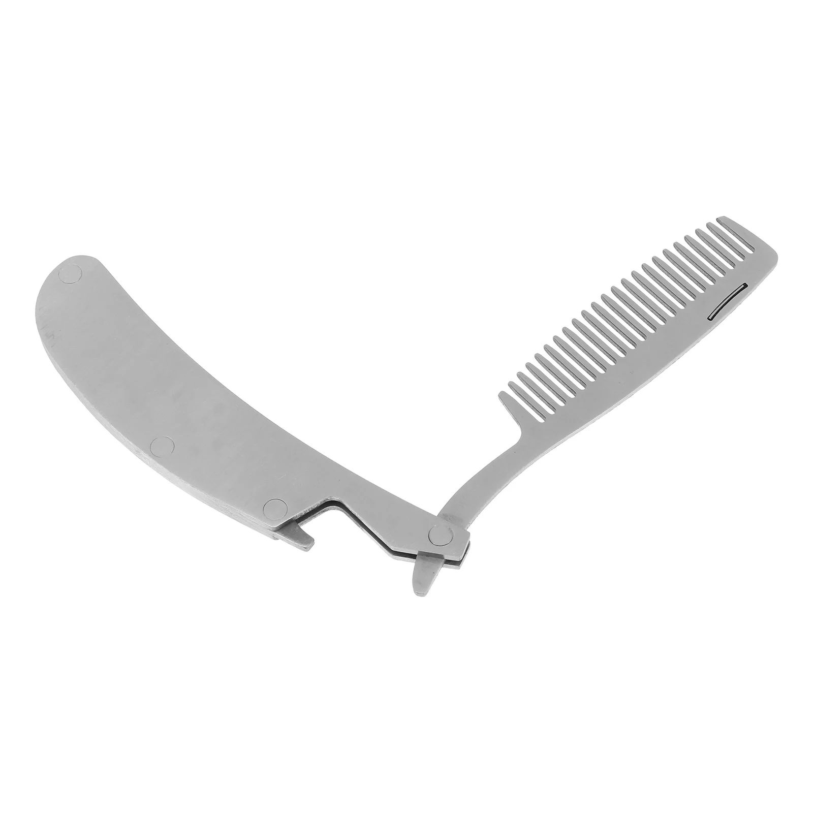 

1pc Stainless Steel Folding Comb Beard Comb Hairstyling Tool Mini Portable Comb Hairstyling Comb Stainless Steel Comb